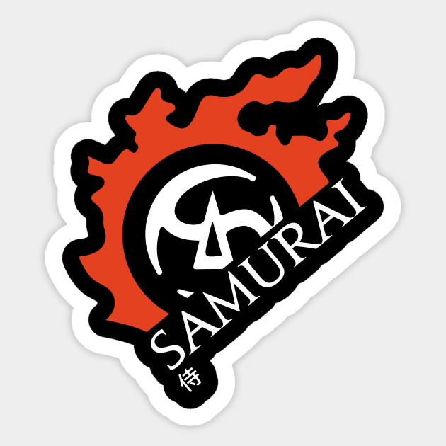 Samurai - For Warriors of Light & Darkness Sticker by Asiadesign